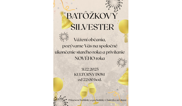 Batôžkový Silvester 2025