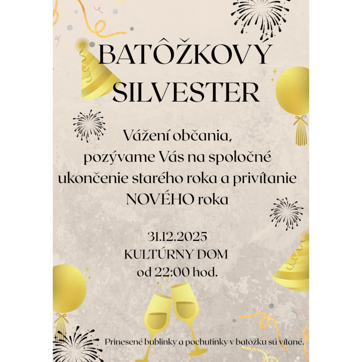 Batôžkový Silvester 2025