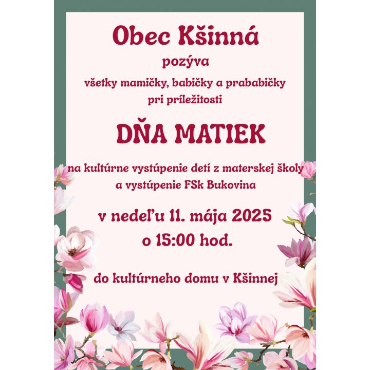 DEŇ MATIEK