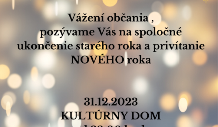 Aktuality / Batôžkový Silvester - foto