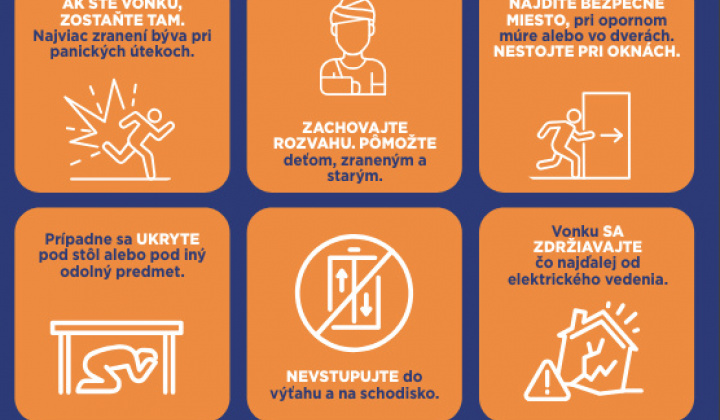 Aktuality / Ako postupovať v prípade zemetrasenia - foto