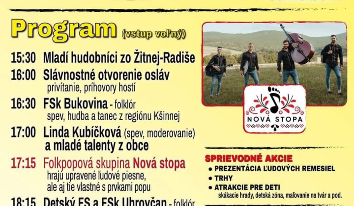 Aktuality / 18.Mikroregionálne slávnosti Združenia obcí Uhrovská dolina a oslavy 730. výročia obce Žitná-Radiša a - foto