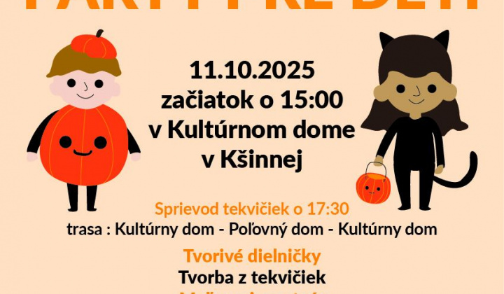 Aktuality / Tekvičková párty pre deti - foto
