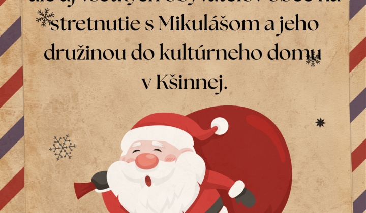 Aktuality / Mikuláš v obci Kšinná - foto
