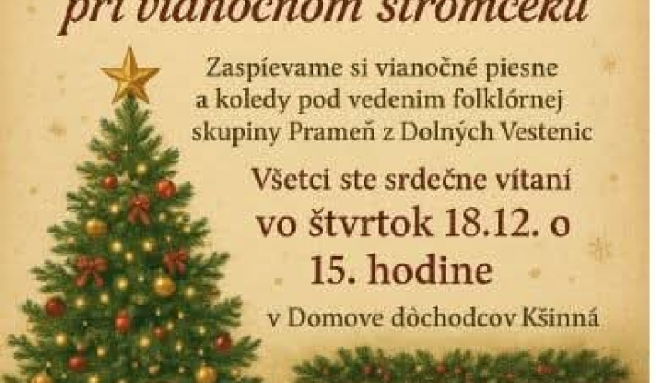 Aktuality / Spoločné stretnutie pri vianočnom stromčeku - foto