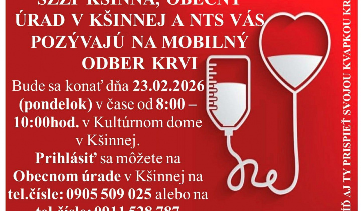 Aktuality / Mobilný odber krvi - foto