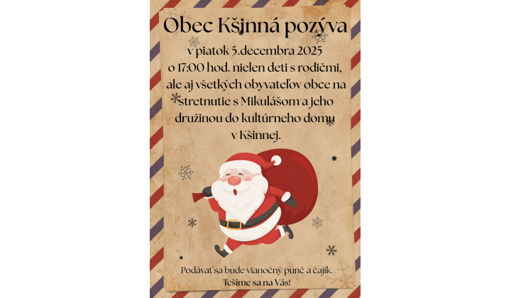 Mikuláš v obci Kšinná