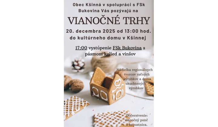 Vianočné trhy v Kšinnej